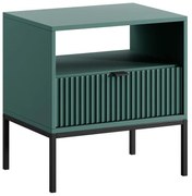 Comodino 1 cassetto e 1 nicchia Verde smeraldo - LIOUBA di PASCAL MORABITO