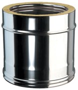 Condotto a doppia parete Tubo DP coib Aisi 316L d.180/230 in inox 25 cm
