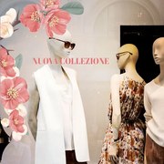 Fascia ramo con fiori | Vetrofania