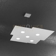 Plate sospensione 5 luci grigio 1129-s5-gr