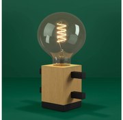 Eglo 390193 - Lampada da tavolo LEVANTARA 1xE27/40W/230V nero/marrone