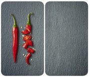 Set di 2 copri stufe in vetro, 52 x 30 cm Cayenne - Wenko