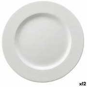 Piatto da Dolce Ariane Orba Ceramica Bianco Ø 21 cm (12 Unità)