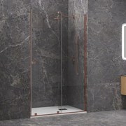 Porta doccia 150 cm senza telaio color oro rosa | KNM4000GR - KAMALU