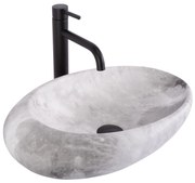 Lavabo da appoggio Rea Roxy C Stone L. Grey