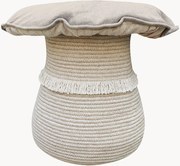 Set cesto portaoggetti per bambini con cuscino fungo 2 pz