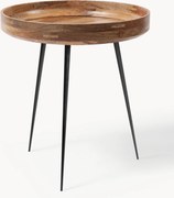 Tavolino rotondo in legno di mango Bowl
