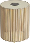 Lampada da tavolo moderna da esterno beige con LED ricaricabile e solare IP54 - Rope