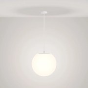 Lampada A Soffitto Moderna Per Esterno Plastica Bianco 1 Luce E27 30W Ip54