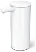 Dispenser di sapone bianco in metallo touchless 266 ml - simplehuman