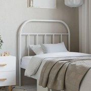 Testiera in metallo bianco 80 cm