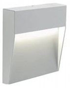 Applique Da Esterno Geo Square Alluminio E Termoplastica Bianco Led 3W 4000K