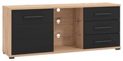 ELLIE - porta tv un anta tre cassetti moderno minimal in legno