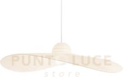 Madame lampadario sospeso in metallo 110cm avorio 1 luce attacco e27