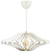 Lampadario a sospensione con filo 1xE27/60W/230V bianco diametro 59 cm