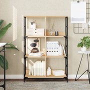 Libreria rovere sonoma 78,5x33x117,5 cm in legno multistrato