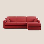 Chris Divano letto angolare 5 posti in tessuto impermeabile T13 rosso