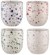 Set di 4 tazze in gres bianco da 350 ml Carnival - Ladelle