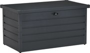 Baule Cassapanca da Esterno 120x62x62 cm in Acciaio Grigiio...