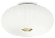 Plafoniera Moderna Arizona Vetro Bianco 5 Luci Gx53 9W 3000K Luce Calda