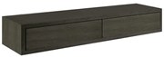 Mensola a muro Leg-dobble SPACEO rettangolare in mdf L 87.5 x P 23.7 cm rovere scuro