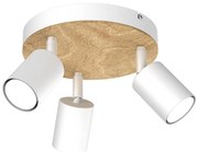 Faretto TULON 3xGU10/8W/230V bianco/quercia