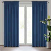 Bellissime tende a nastro blu scuro 140 x 270 cm