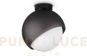 Bloom lampada da soffitto 1 luce attacco e27 nero 22cm