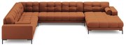 Divano angolare color mattone (angolo sinistro) Bali - Cosmopolitan Design