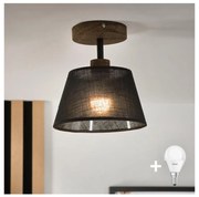 Brilagi - Lampadario LED ANTHONY 1xE14/60W/230V rovere/noce/nero