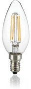 10 Lampadine Led Oliva E14 4 Watt 2700K 410 Lm Trasparente