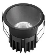 Incasso led quark in alluminio nero cob 12w 1300lm cct 8,5x8,5x8cm ...