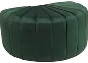 Pouf semicerchio in velluto verde