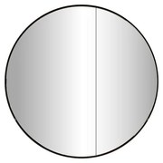 Specchio contenitore nero, 2 ante apertura da sinistra P 17 x L 80 x H 80 cm