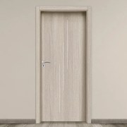 Porta interna a battente Cedar Inserti in MDF colore beige, L 60 x H 210 cm, apertura a destra