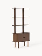 Scaffale stretto con frontale rigato Calary