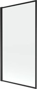 Mexen Alex paratia vasca da bagno a 1 anta 80 x 140 cm, cornice nera fissa - 893-080-000-70-70