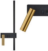 Lampada da parete APP1439-2-W BLACK  GOLD LEFT
