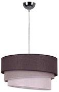 Duolla - Lampadario a sospensione con filo TRIO 1xE27/40W/230V diametro 45 cm antracite/grigio/bianco