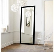 Specchio da parete CHEVAL 105x40 cm nero