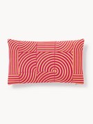 Copricuscino in lino con motivo grafico Lexi