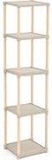 Scaffale 5 ripiani 25x135x26 cm in polipropilene
