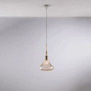 Lampadario Contemporaneo Nemesi Ambra 1 Luce E27