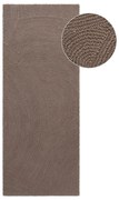 Passatoia grigio tortora in lana tessuta a mano 80x200 cm Eleni Taupe – Hanse Home