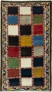 Gabbeh Tappeto 140 x 80 (Iran) Annodato A Mano