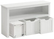 Mobile a ripiani SORELL bianco