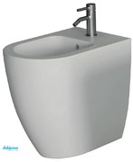 Alice Ceramica "Form" Bidet Da Terra H 50 cm Filoparete Bianco Lucido