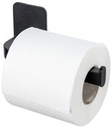 Porta carta igienica senza foratura nero opaco in plastica Parma – Allstar