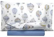 Completo letto singolo mongolfiere azzurro SmartDecoHome