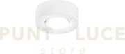 Plafoniera athen tonda bianca 1 luce attacco gx53 14x14x5,3cm in ge...
